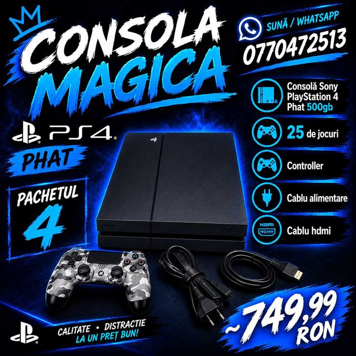 Consola Magica Mai Bun ca PS5 PlayStation 4 Modat PS 4 PS4 PlayStation 5