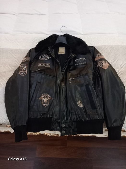 Vând geacă Aviatrix din piele naturală, model aviator, mărimea M, în s