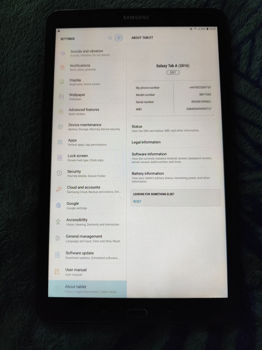 Таблет Samsung galaxy tab A