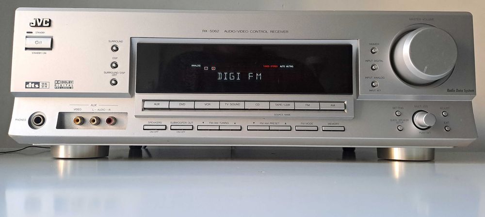 Amplificator JVC RX-5062 Argintiu RDS Optic DTS Dolby Digital