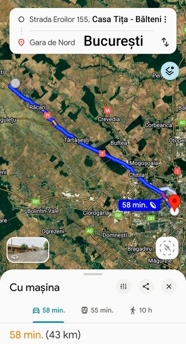 VAND SAU SCHIMB Casa în  Conțești-Dambovita, Proprietar Direct, Comision 0 la  43 km de București