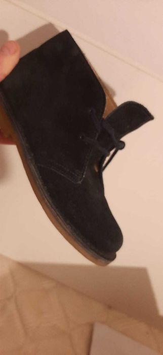 Pantofi din piele naturala interior/exterior pt baieti, talpa 22 cm