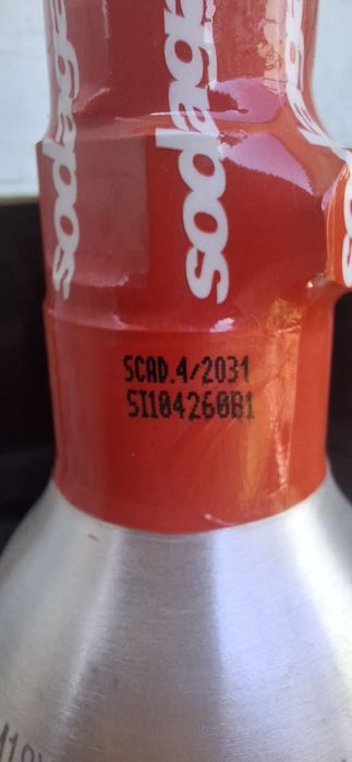 Butelie  SodaStream CO2, 400 grame CO2, plină nouă ,60-80 litri de sifon