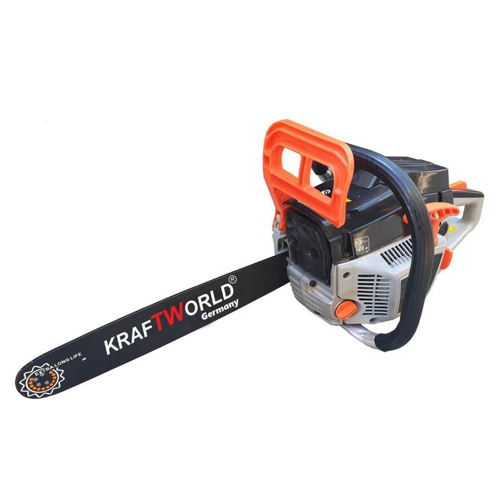 Резачка за дърва WerkBull 72 куб Бенз моторен трион 7.5кс. доп верига