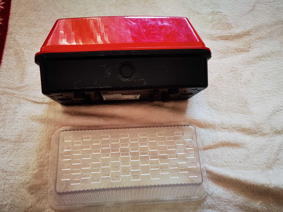 Lampa semnalizare rosie/transparent led 6w/230v nou