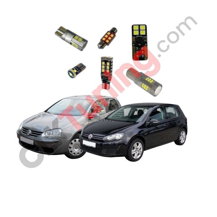 Pachet becuri led leduri pentru  interior Volkswagen Golf 6 Golf 5