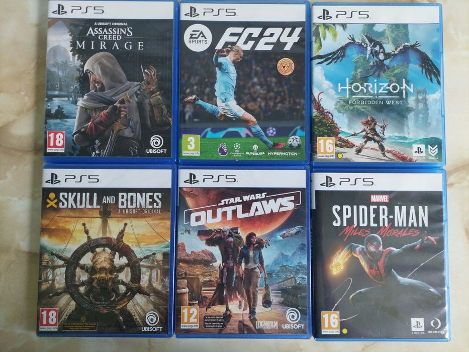 [PS5] Vând 6 jocuri originale pentru PlayStation 5 //poză reală