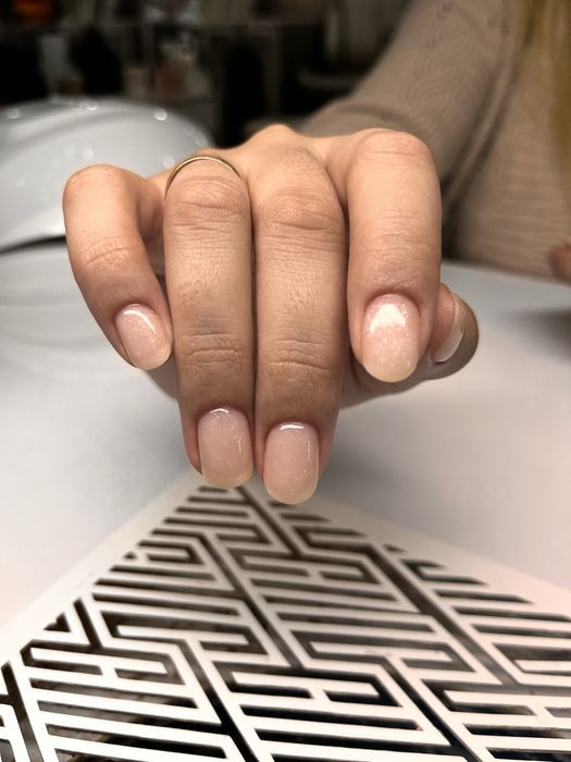 Маникюр шеллак наращивание