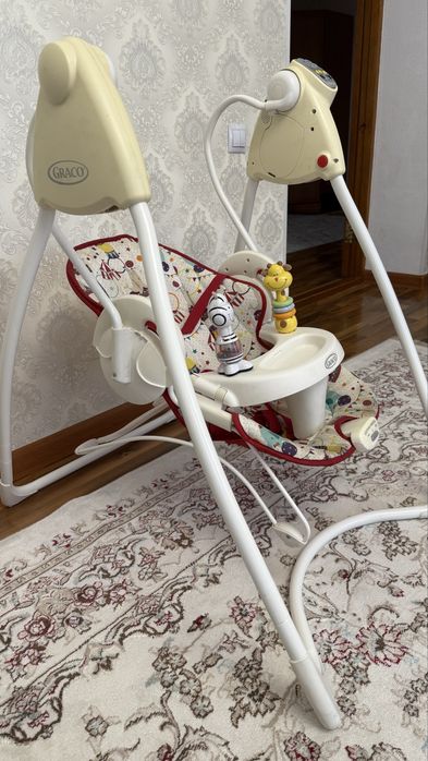 Продам качели, шезлонг