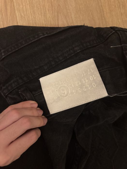 blugi maison margiela mm6 crease denim