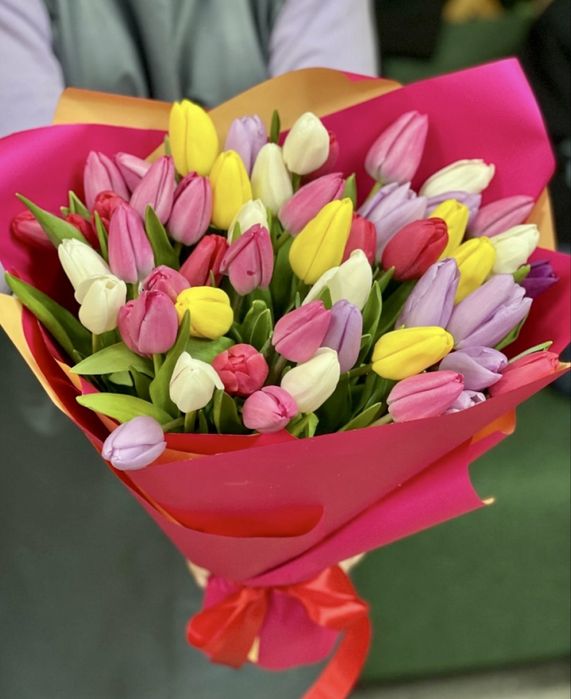 Тюльпаны доставка цветы