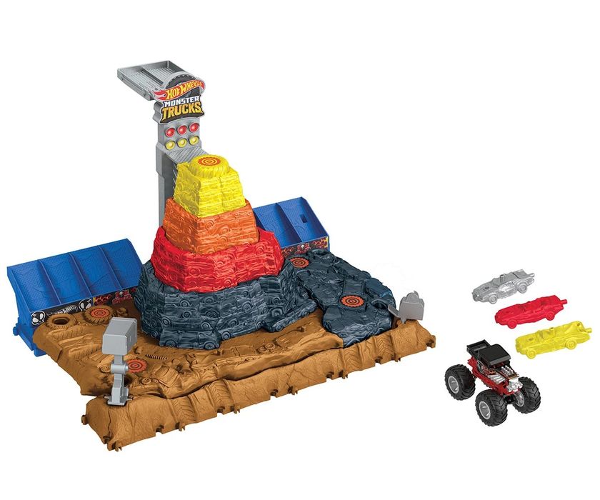 Hot Wheels - Монстер Тракс: Комплект арена за разбивачи с 1 кола