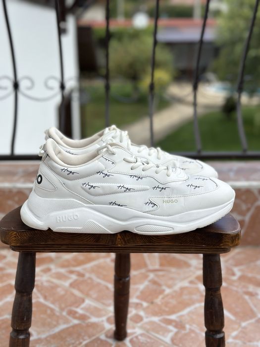 Hugo Boss shoes бели обувки за дънки nike