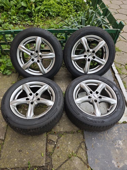 Джанти 16ки 5х112 с летни гуми Hankook 205/55/16