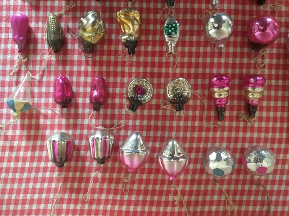 набор ёлочных украшений/игрушек "Малютка" СССР 1973 г.