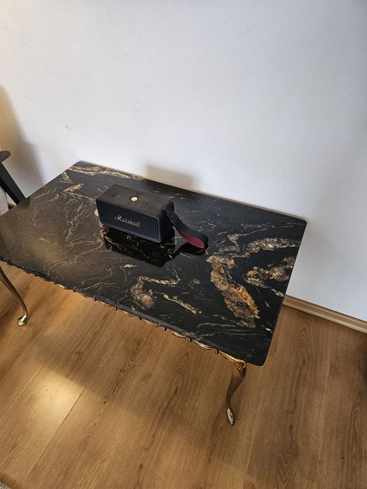 Masuta de cafea granit tratat si bronz