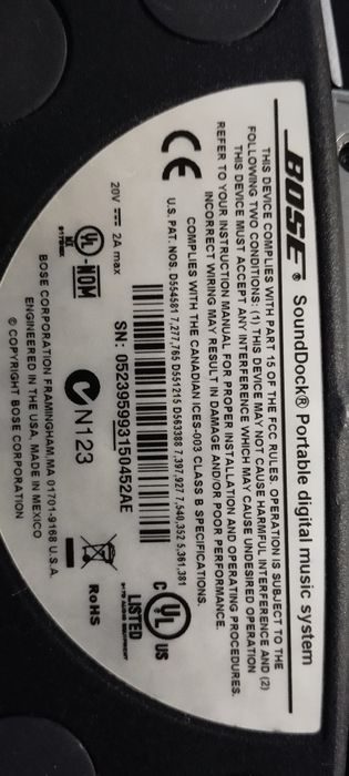 Vand boxa portabila BOSE Sounddock Portable bluetooth 30 pini