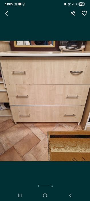 Шкаф 2 комод сатылад