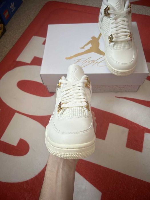 #SUPER PREȚ# Nike Air Jordan 4 Metalic Gold  - VERIFICARE COLET