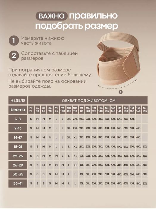 Бандаж для беременных Beoma
