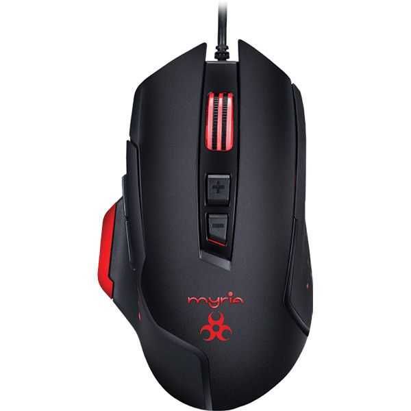 Mouse Gaming MYRIA MG7518 8 butoane Negru cu Rosu cu fir Nou Sigilat