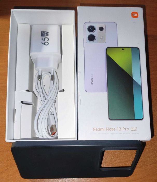 Xiaomi Redmi Note 13 pro 5g, черен - пълен комплект