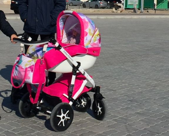 Коляска 2 в 1 jetem flower премиум