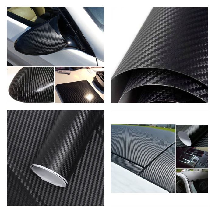 Carbon 5D Folie autocolant negru carbon black