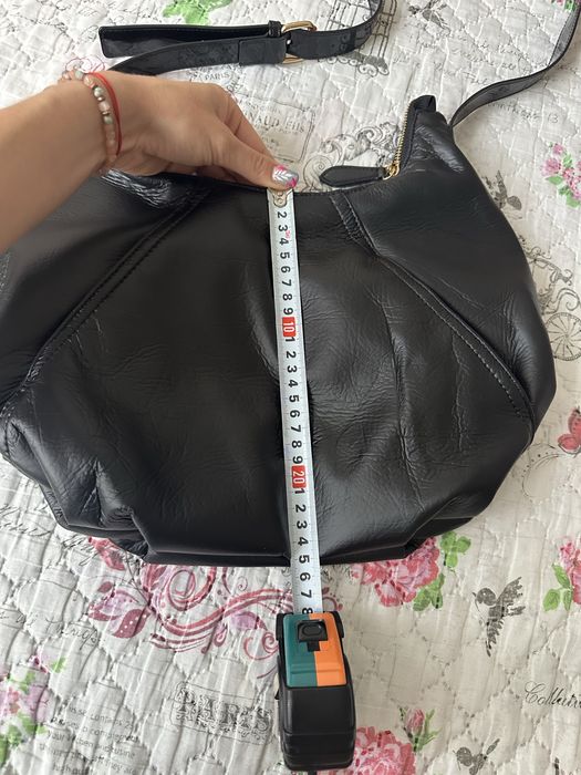 Нова черна средна чанта +подарък