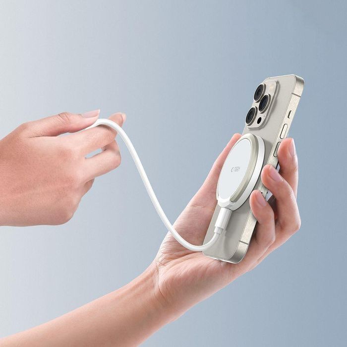Безжично зарядно tech-protect qi15w-a33 magsafe бяло