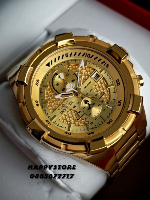 INVICTA Aviator JetFrame gold 51 mm, Инвикта нов мъжки часовник