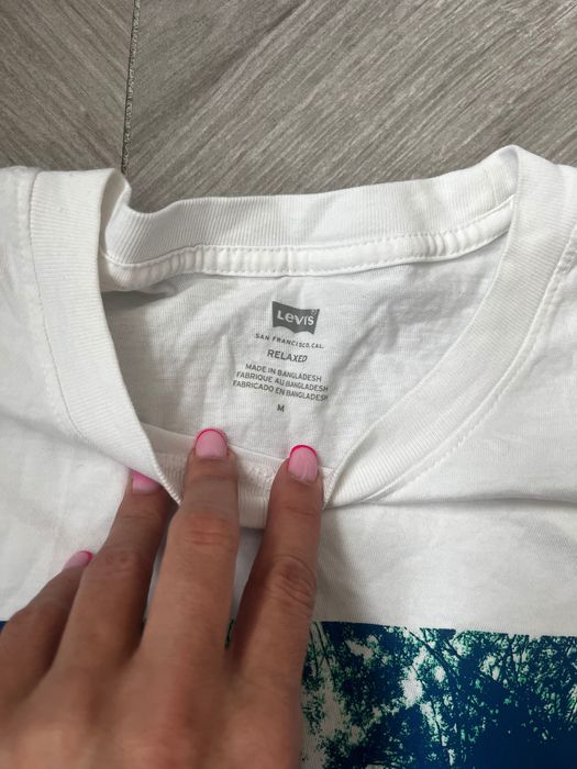 Мъжка тениска Levi’s бяла оригинал