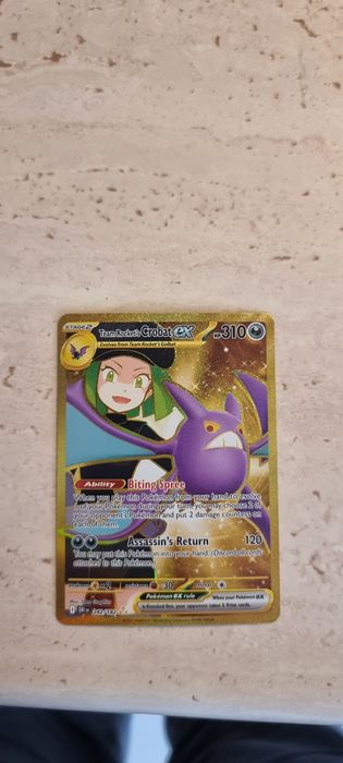 Team Rocket's Crobat ex Hyper Rare SV10: