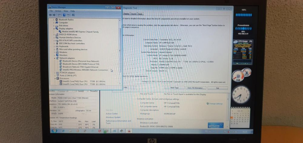 Vând laptop HP cu încărcător
