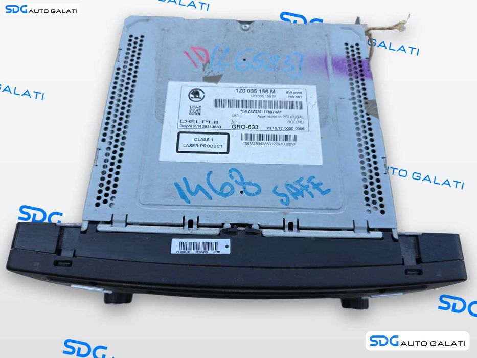 Unitate Radio CD Player Aux Auxiliar BOLERO Skoda Octavia 2 2004 - 2013 [L6583]