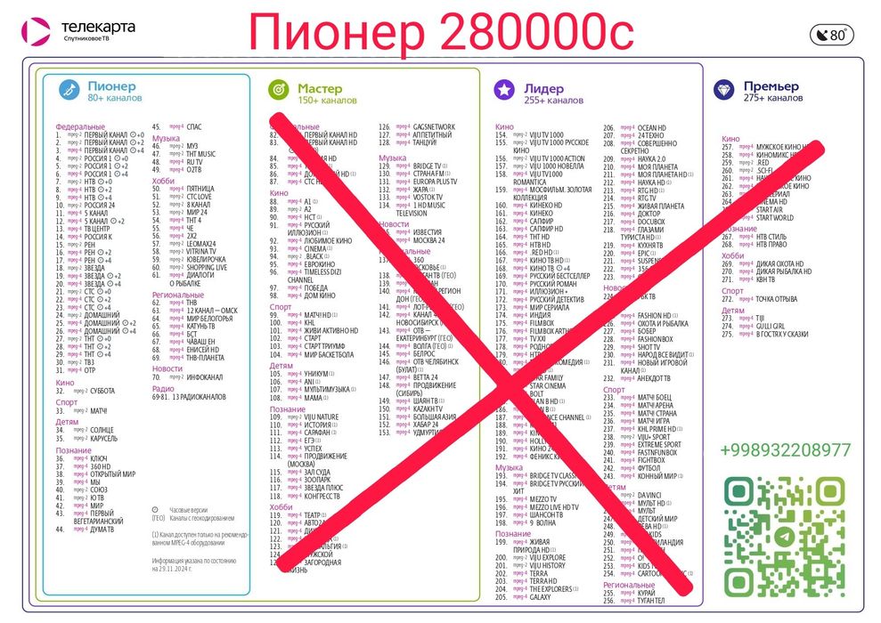 Шаринг настройки, IPTV подключения,и продление телекарты