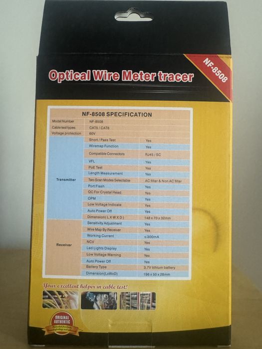 Tester retea Noyafa 8508 CAT 5E, 6, 7