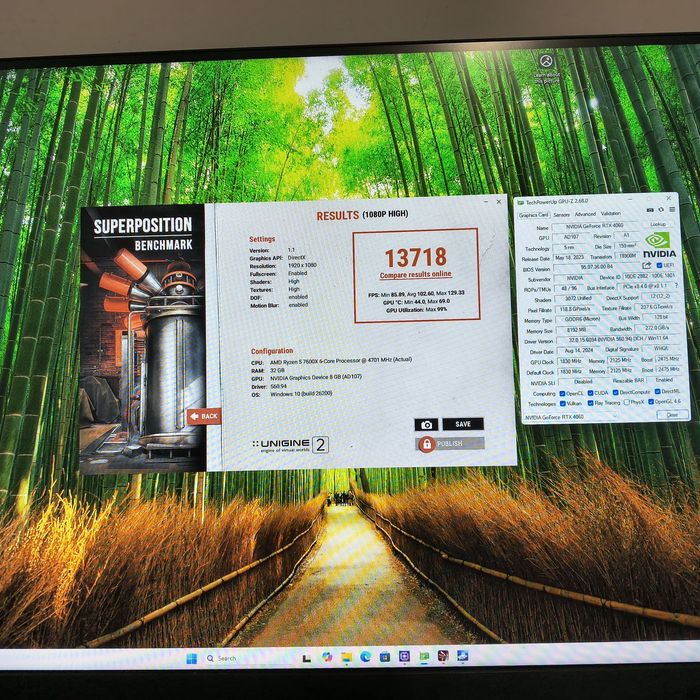 vand placa video rtx 4060 8gb 128 biti ddr6 second hand