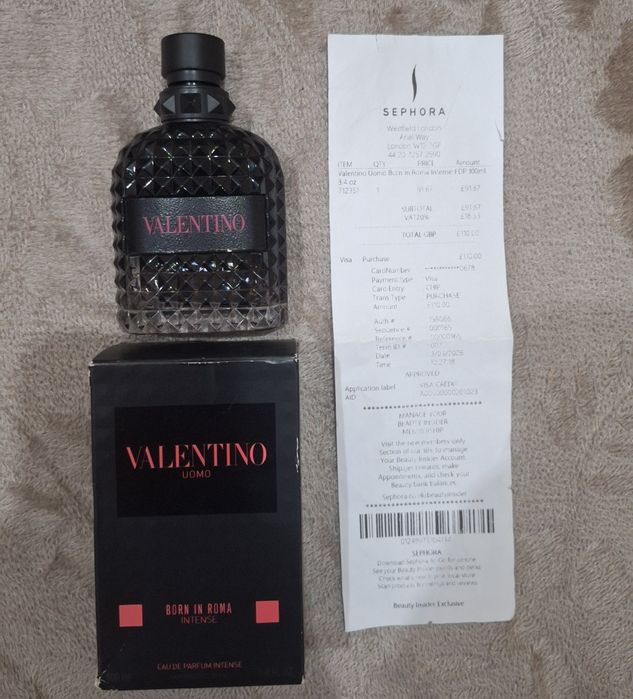 Valentino Uomo Born In Roma Intense EDP 100 ml - Оригинален