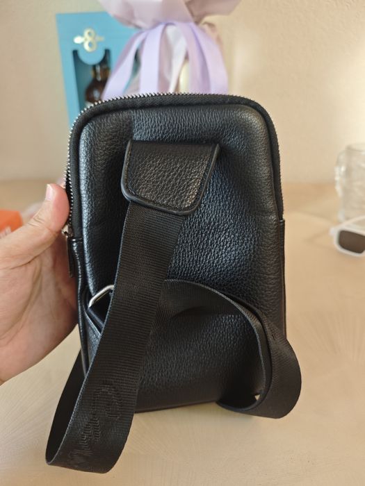 Кожаная сумка Cantlor, барсетка