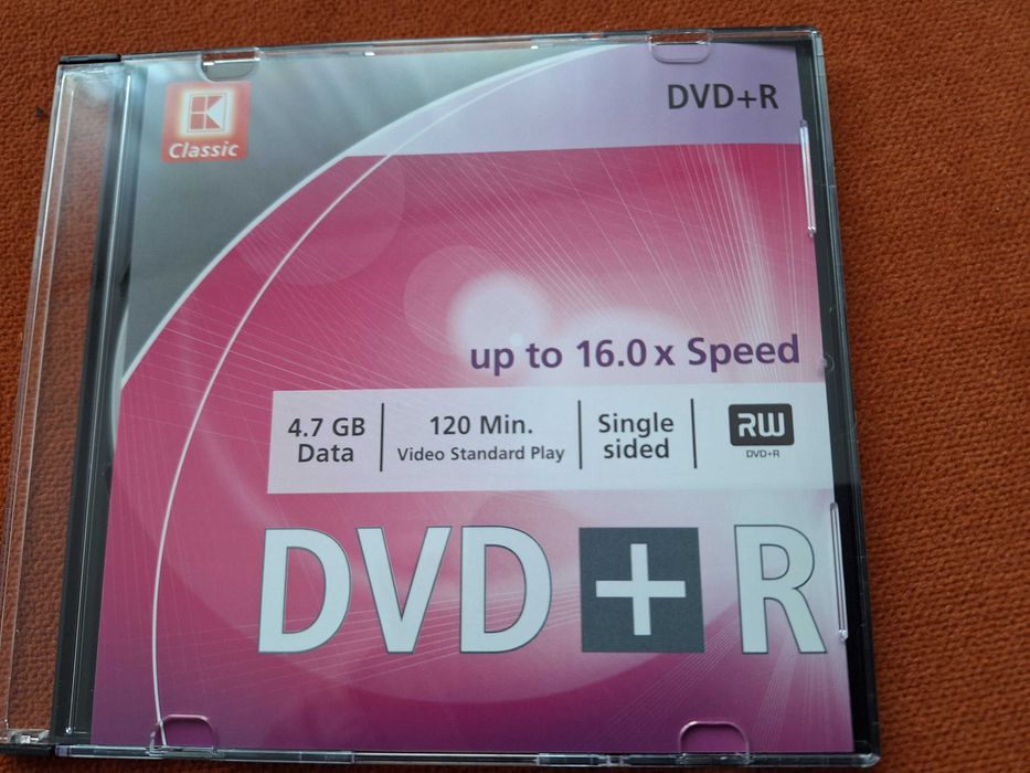 DVD+R, 16x, 4.7GB, 120 Min, Single sided, 8 buc