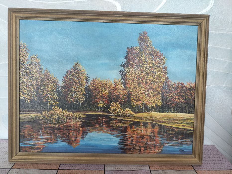 Картина маслом 60х45, ручная работа, в рамке. Отличное состояние.
Разм