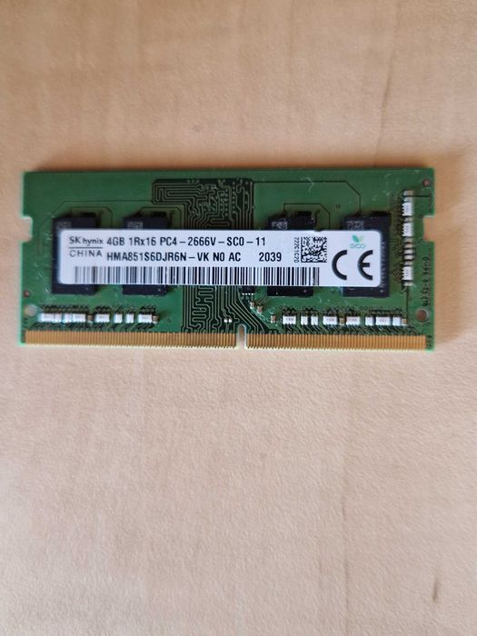 vand memorii Hynix laptop sodimm 4GB DDR4 - 40 lei/buc