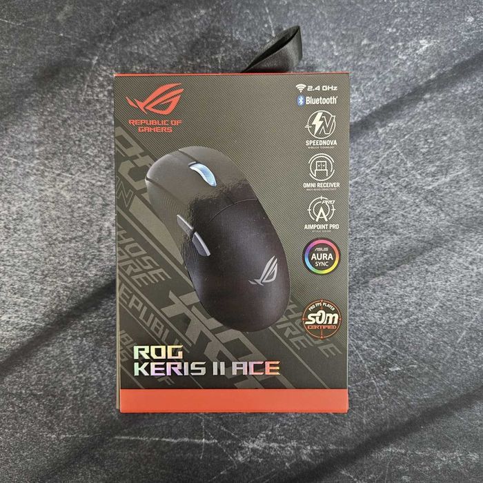 Беспроводные клавиатура и мышь Asus ROG Azoth + ROG Keris II