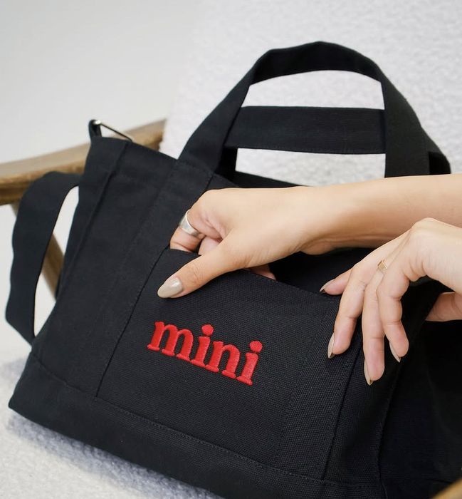 Сумка шоппер из мраморного канваса