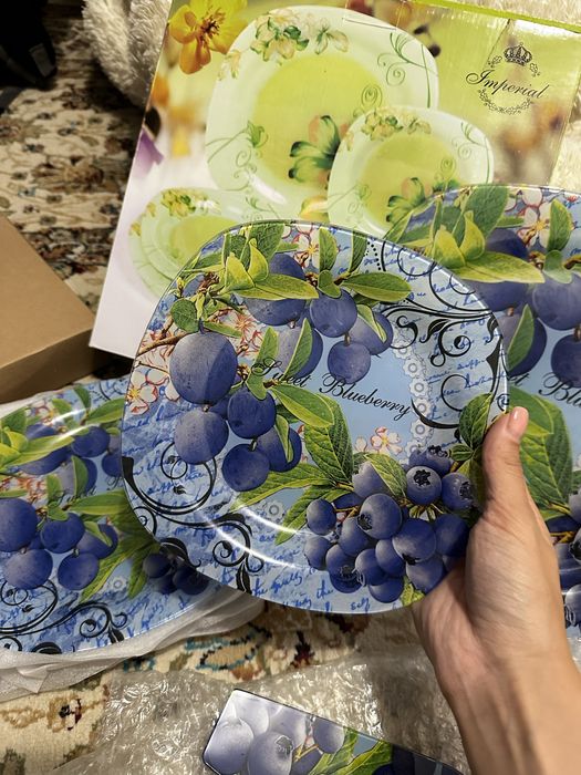 Стеклянный набор посуд 8 шт