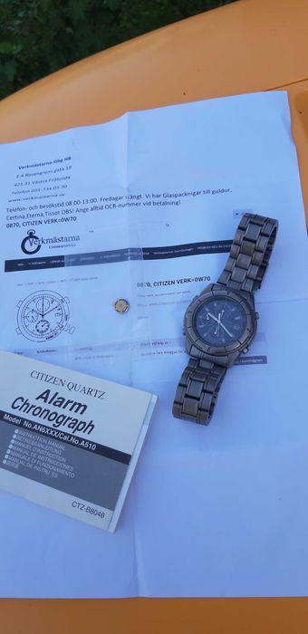 Citizen Eco-Drive Titanium WR100 safir si Tokio QUARTZ defecte