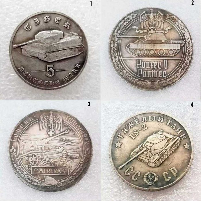 Moneda comemorativa WW2 Tancuri Avioane Germany CCCP Soviet Union