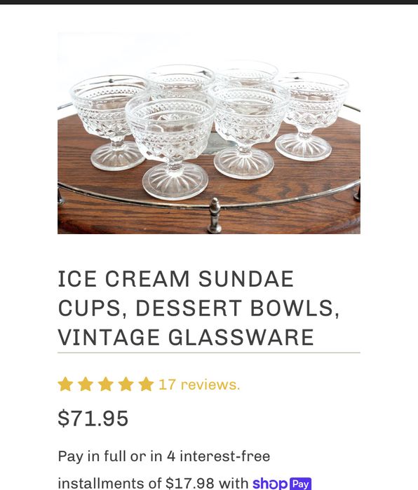 Френски чаши за мелба - сладолед