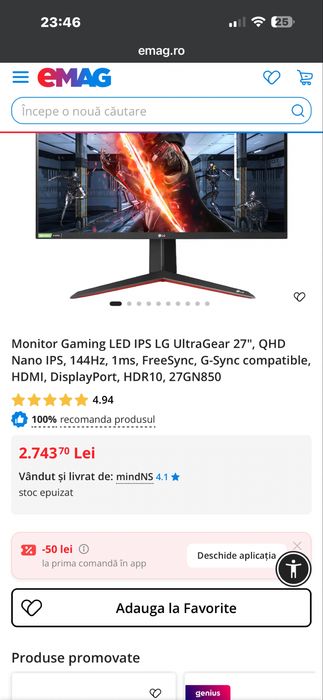 Vand tot pachetul gaming